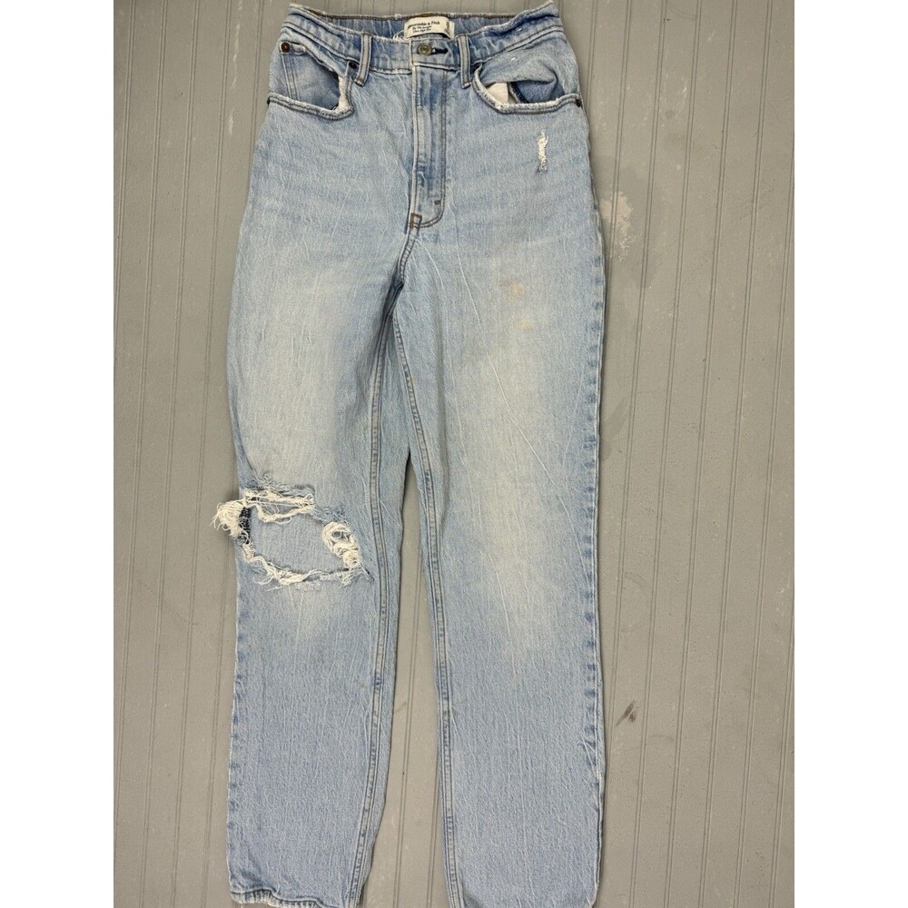 Abercrombie & Fitch Size 26 2 Womens Jeans Curve Love 90s Straight Ultra Hi Rise